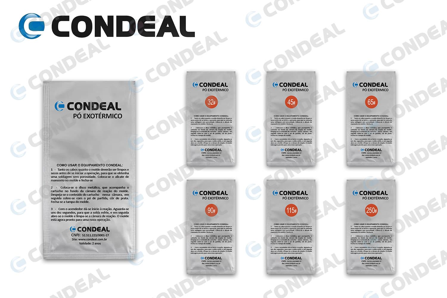 Metal de Solda exotérmica - Cartucho de Solda Convencional - CONDEAL
