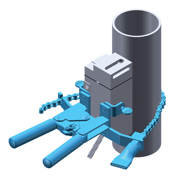 Grampos fixadores de moldes p/ tubos  B159  /  B160 - ERICO