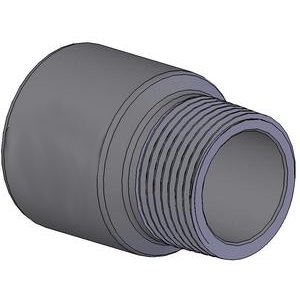 Adaptador cola-rosca fibra de vidro